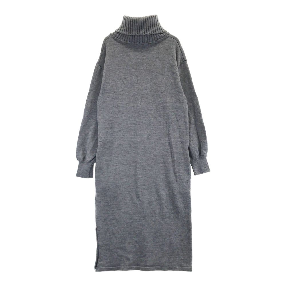 サイズ：M MUNSING WEAR マンシングウェア  タートルネック ウール ニットワンピース  グレー系 [240101477436] ゴルフウェア レディース ストスト サイズ：M MUNSING WEAR マンシングウェア タートルネック