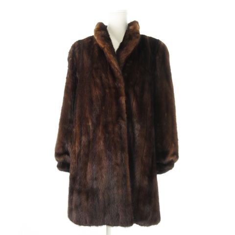 消費税無し nakamura ナカムラファー fur ミドル 毛皮 コート ミンクファー ジャケット・アウター