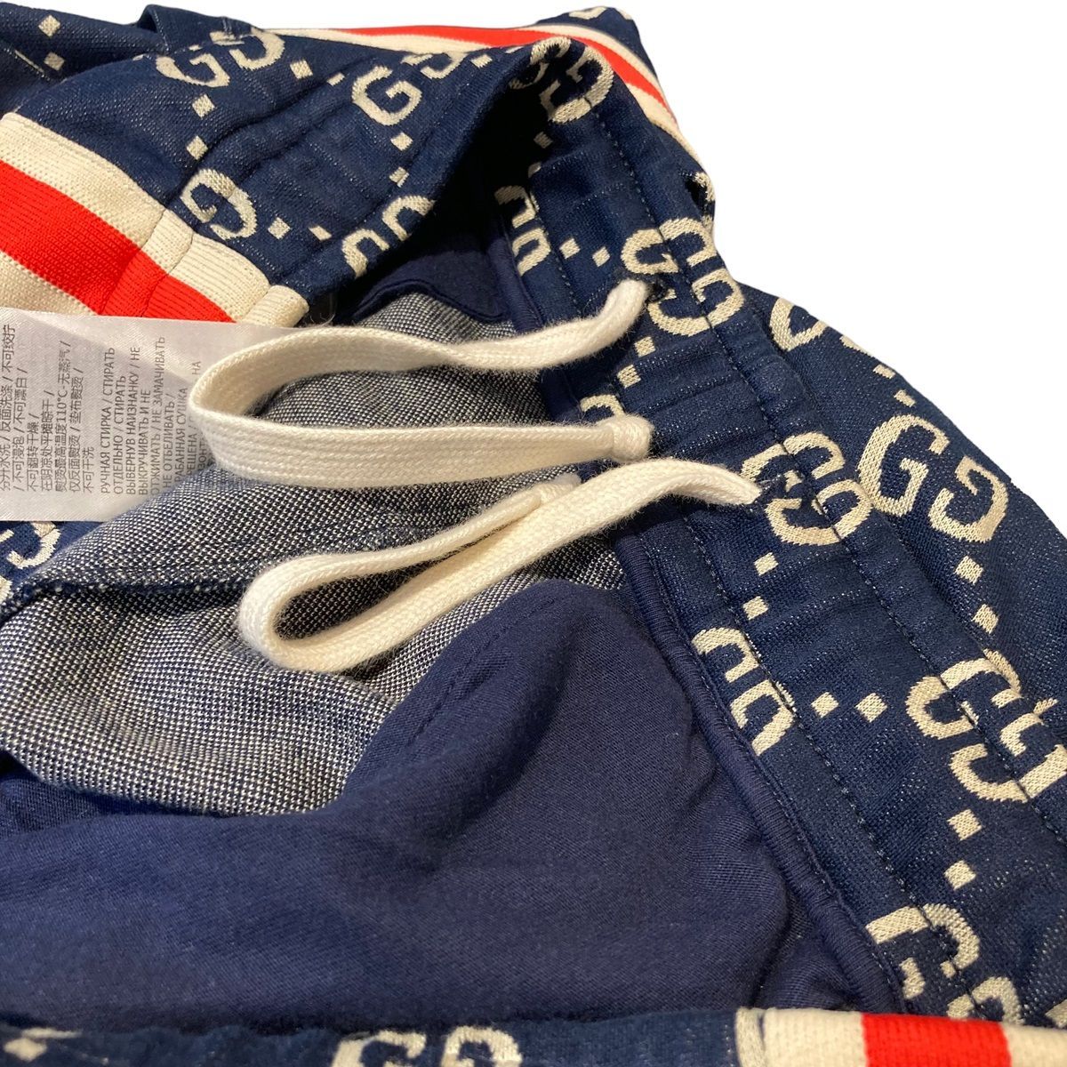 GUCCI GGロゴ ジャージ ネイビー