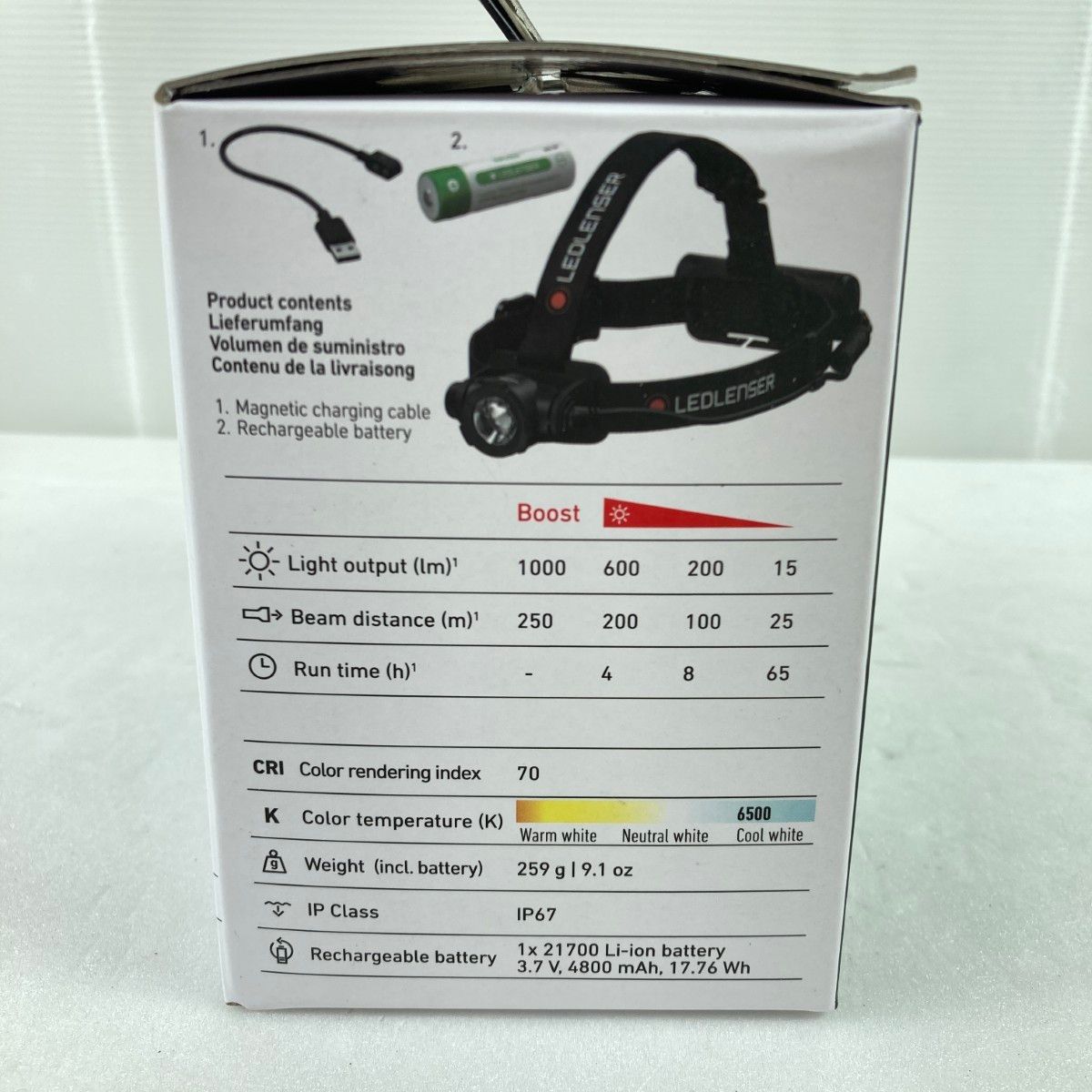 LEDLENSER ヘッドライト H7RCORE 未開封未使用品 LEDLENSER ヘッドライト H7RCORE ブラック 未使用品 (2) - メルカリ