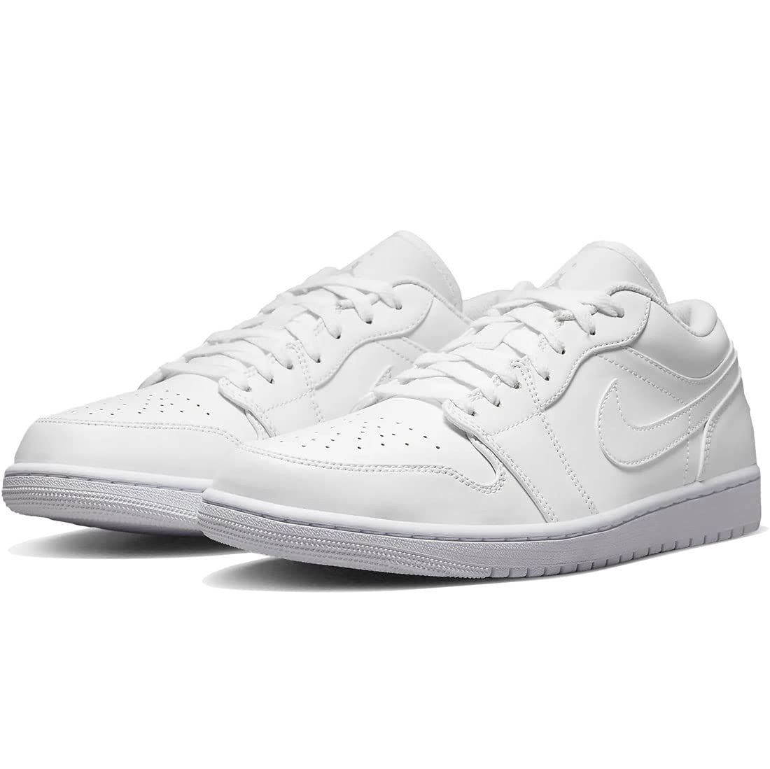 [ナイキ] エア ジョーダン 1 ロー AIR JORDAN 1 LOW ホワイト/ホワイト/ホワイト 553558-136 ナイキジャパン正規品 28.0cm [ホワイト/ホワイト/ホワイト] [28.0 cm]