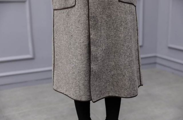 リバーシブル アウター コート ロング ロング丈 袖あり 長袖 襟なし