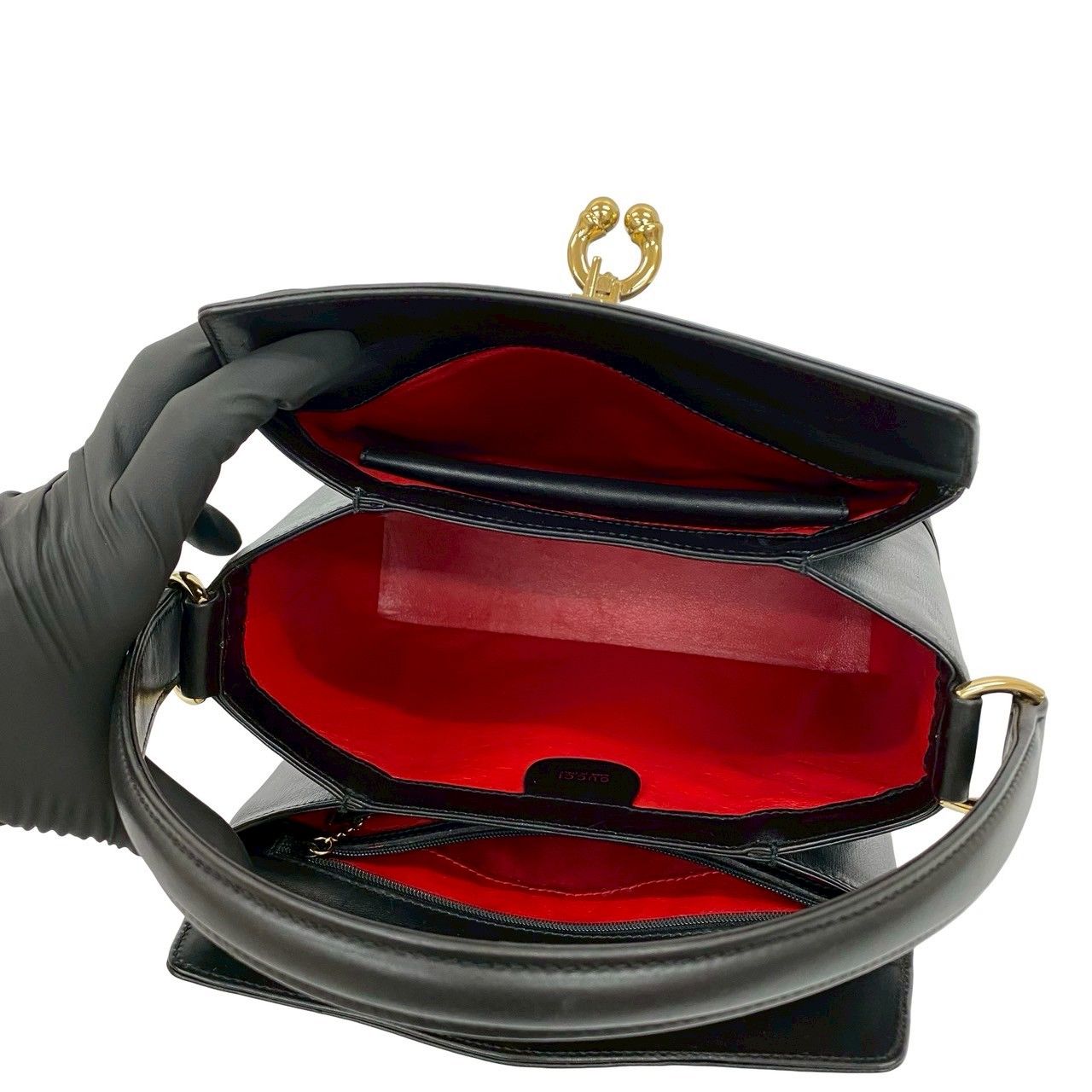 極 美品 GUCCI グッチ オールドグッチ ヴィンテージ ホースシュー 金具  