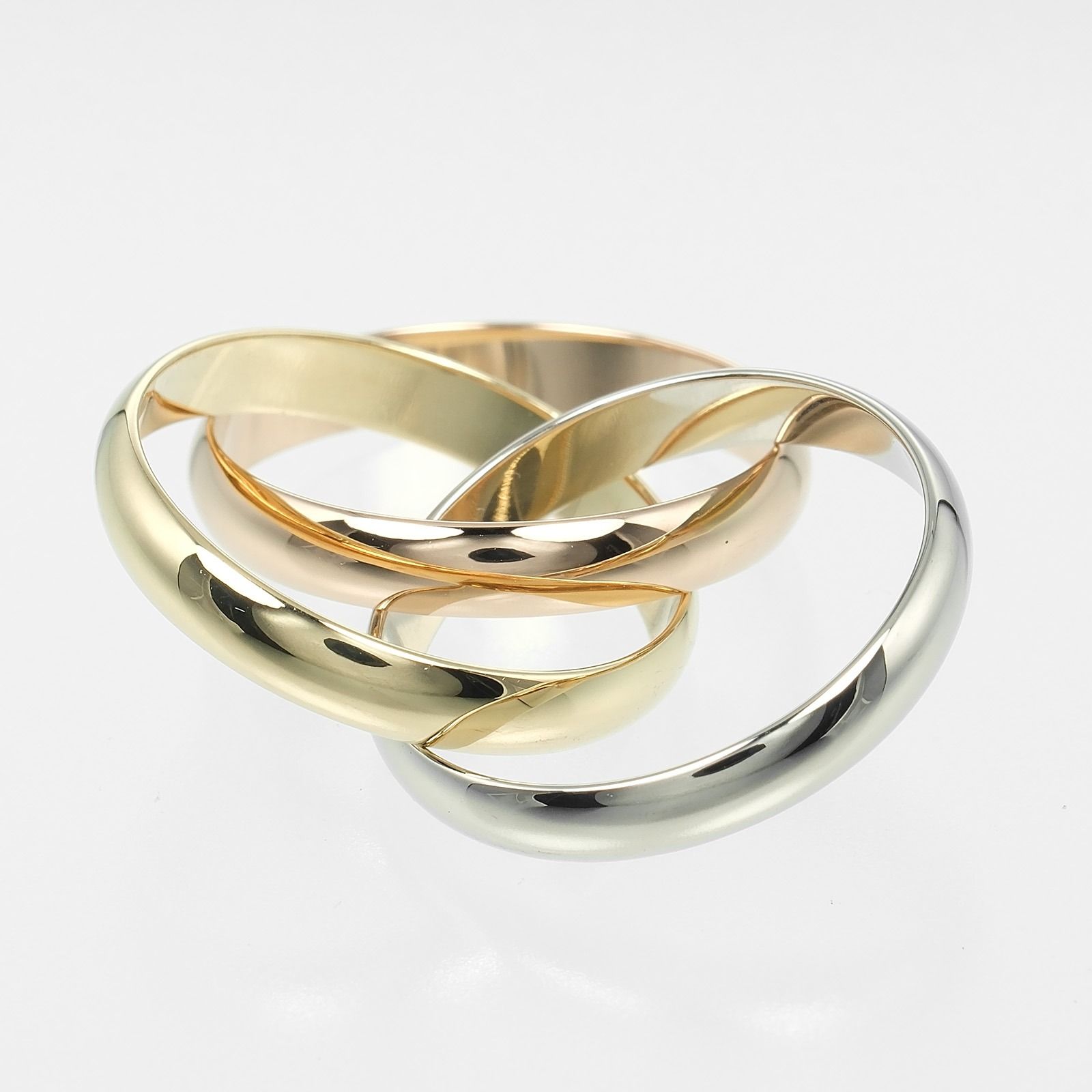 希少【付属品完備】カルティエ トリニティリング ピンキーリング #45