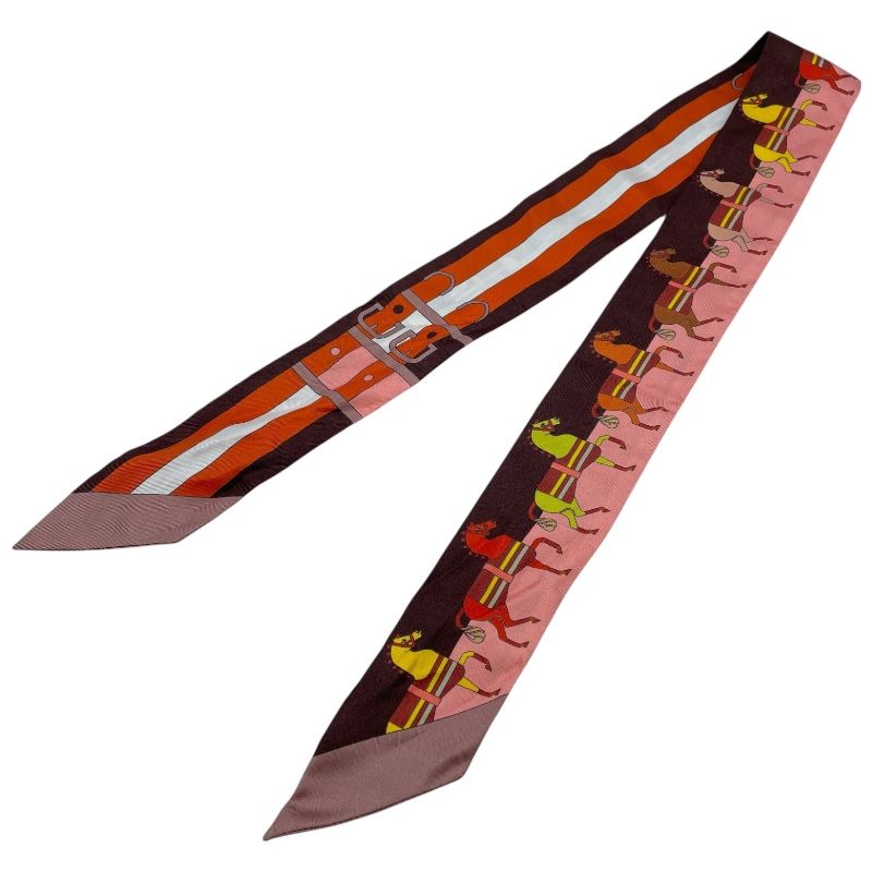 エルメス HERMES ツイリー Rocabar マルチカラー シルク レディース スカーフ