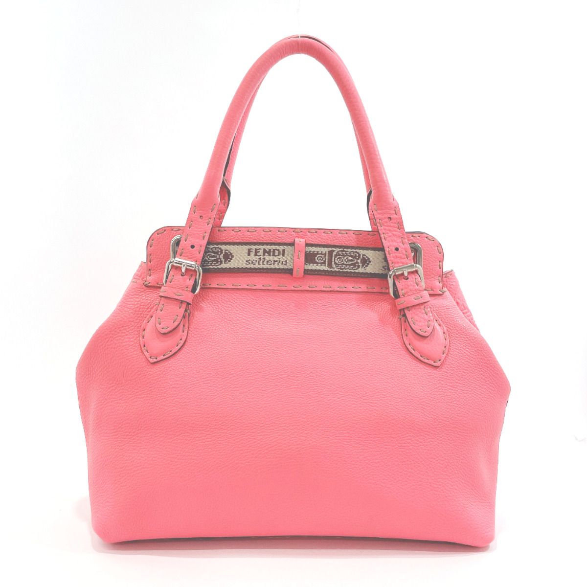 フェンディ ハンドバッグ セレリア ヴィラボルゲーゼ ピンク - メルカリ