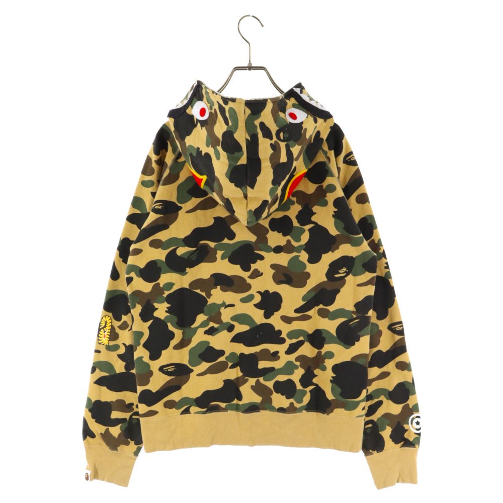 パーカー BAPE LEOPARD SHARK FULL ZIP HOODIE L - トップス