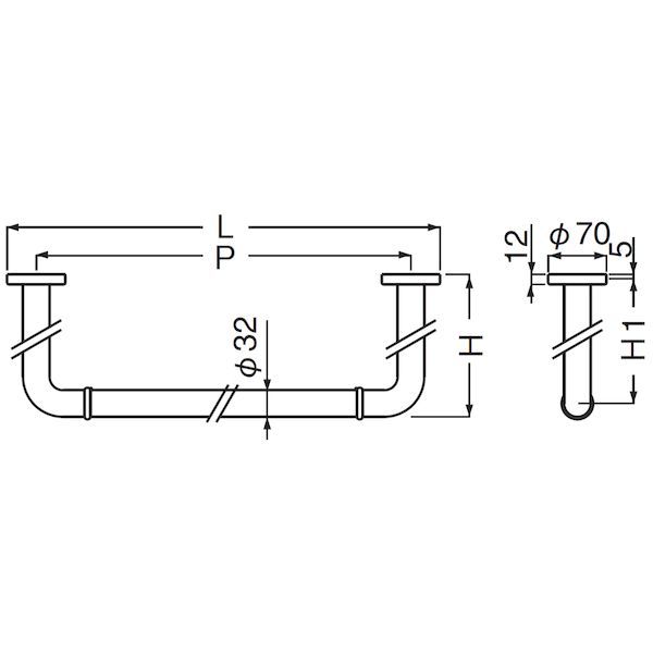 7営業日以内発送 シロクマ NO.700 H150 600 クローム 丸棒ニギリバー No.700 H150 600 クローム NO.700H150600クローム 沖縄離島販売不可 WWW_OLIVIERBERNSTEIN_COM