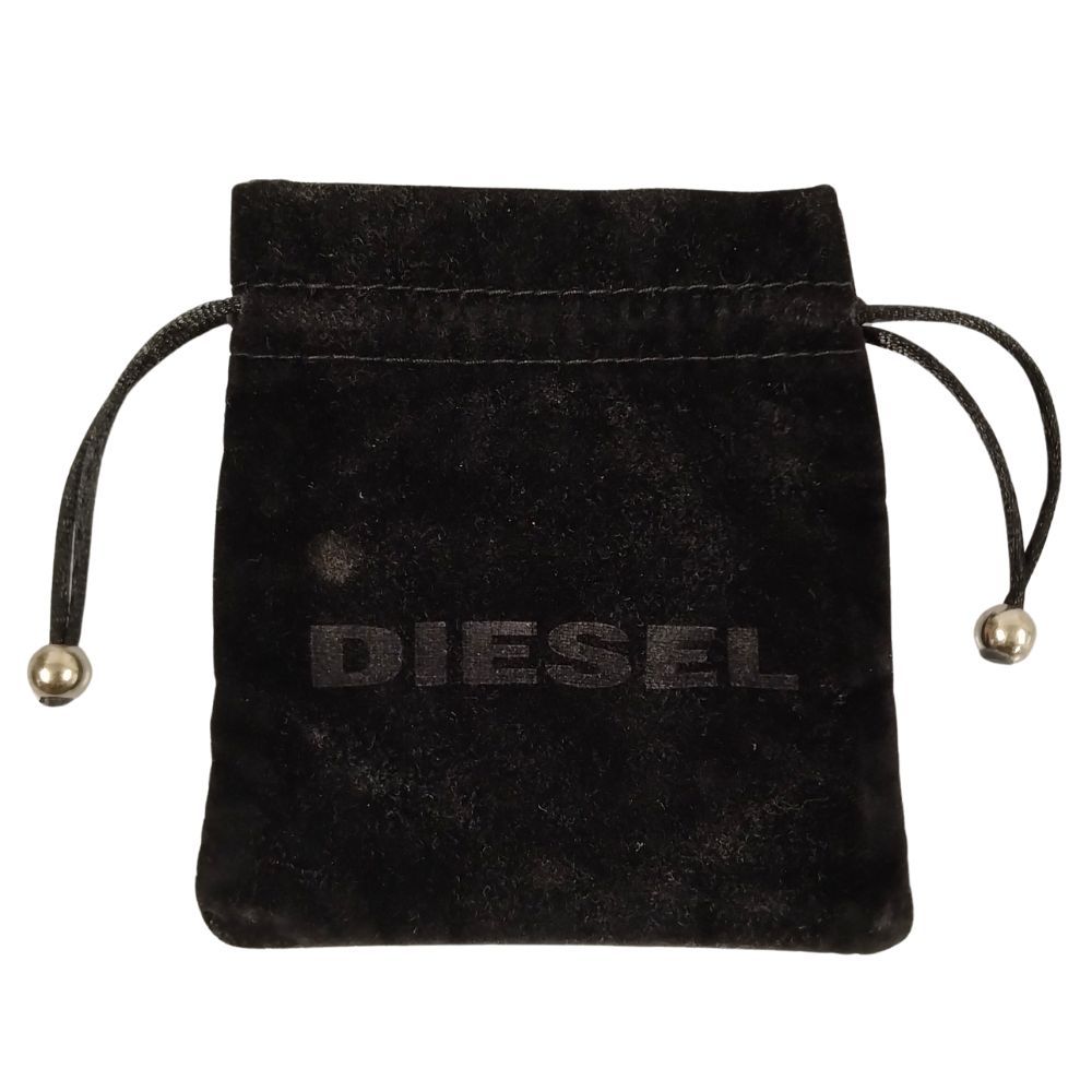 DIESEL ディーゼル ブレスレット ブラック×グレー サイズフリー 正規品
