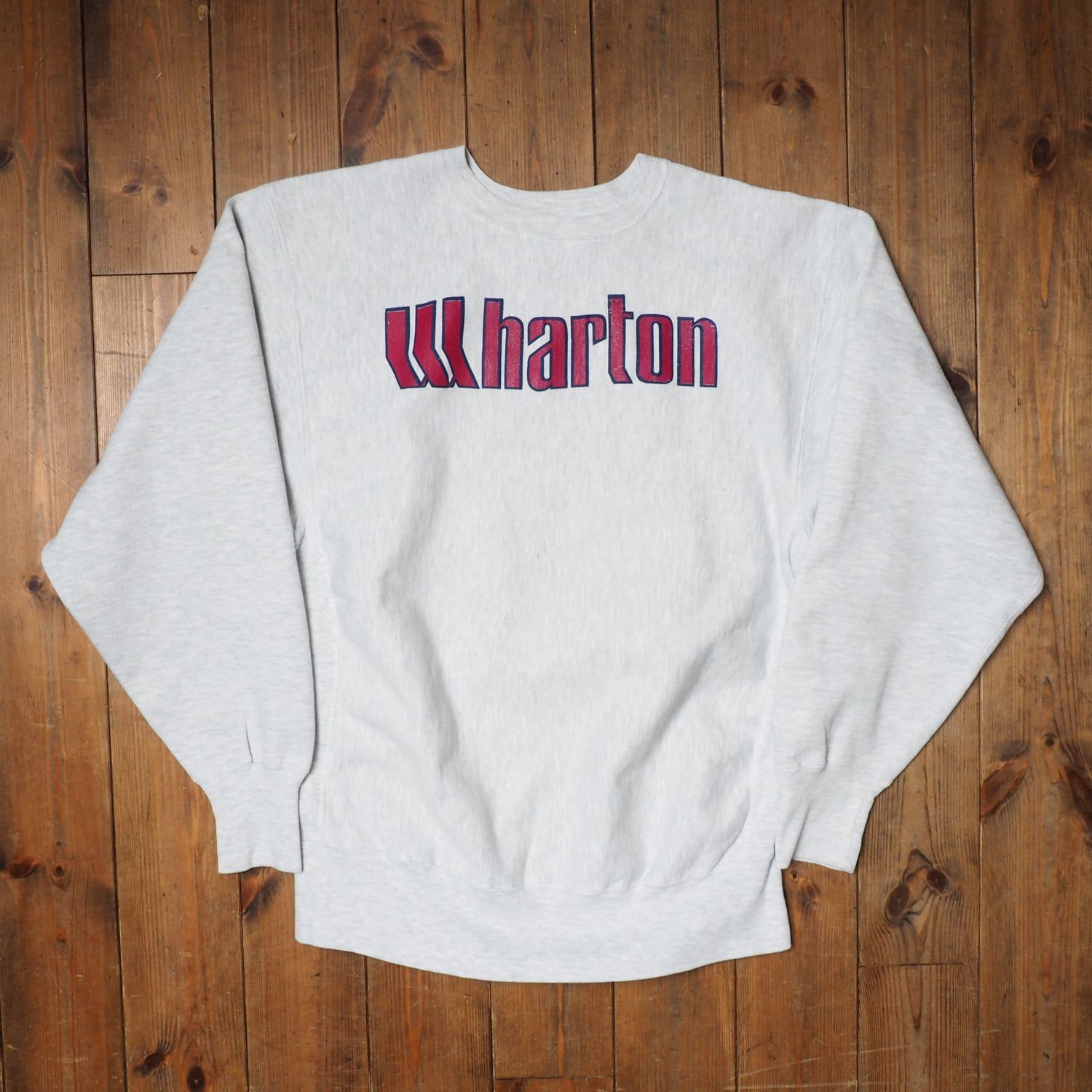 90s ビンテージ チャンピオン ウォートン リバースウィーブ スウェット 古着 リバースウィーブ(R) クルーネックスウェットシャツ MADE IN USA