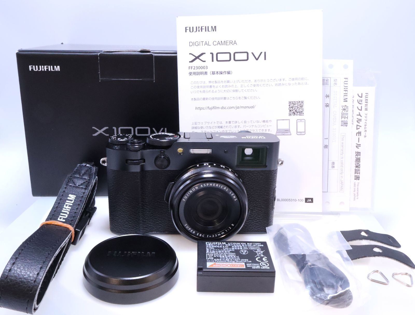ほぼ FUJIFILM X100Ⅵ ブラック X100Ⅵ-B デジタルカメラ