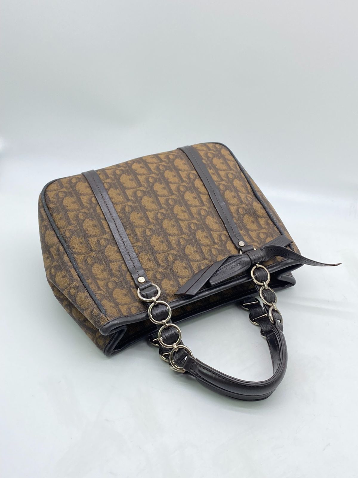 Dior ディオール チェーン トートバッグ トロッター 7857 Christian Dior クリスチャン ディオール チェーン トートバッグ