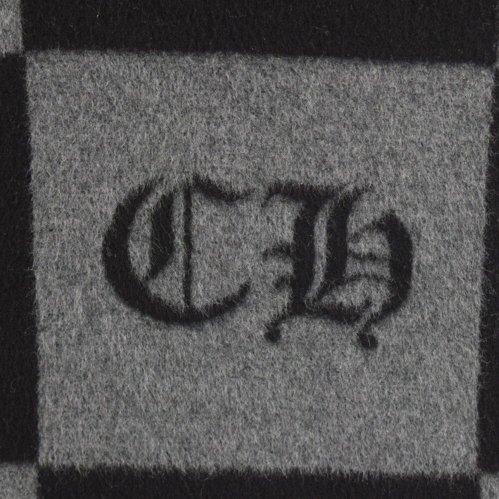CHROME HEARTS (クロムハーツ) Checkered Cashmere Blanket チェッ