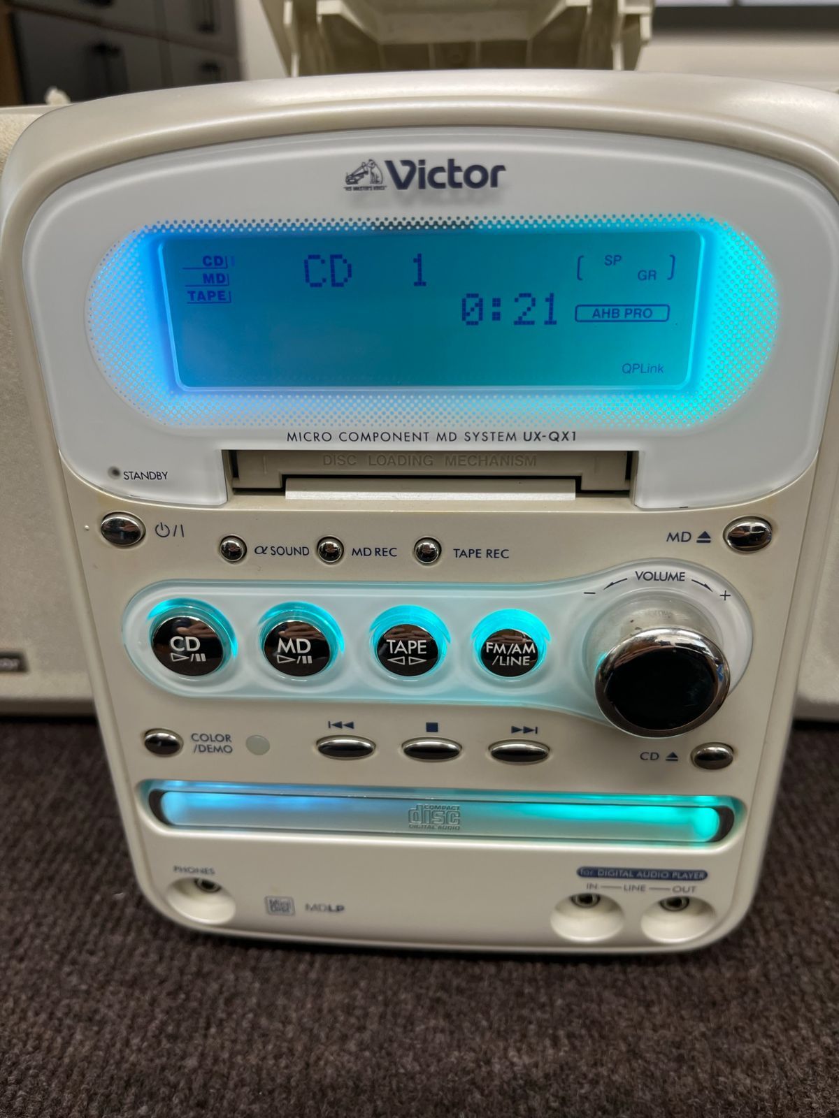 Victor ビクター JVC UX-QX1-W パールホワイト マイクロコンポーネント