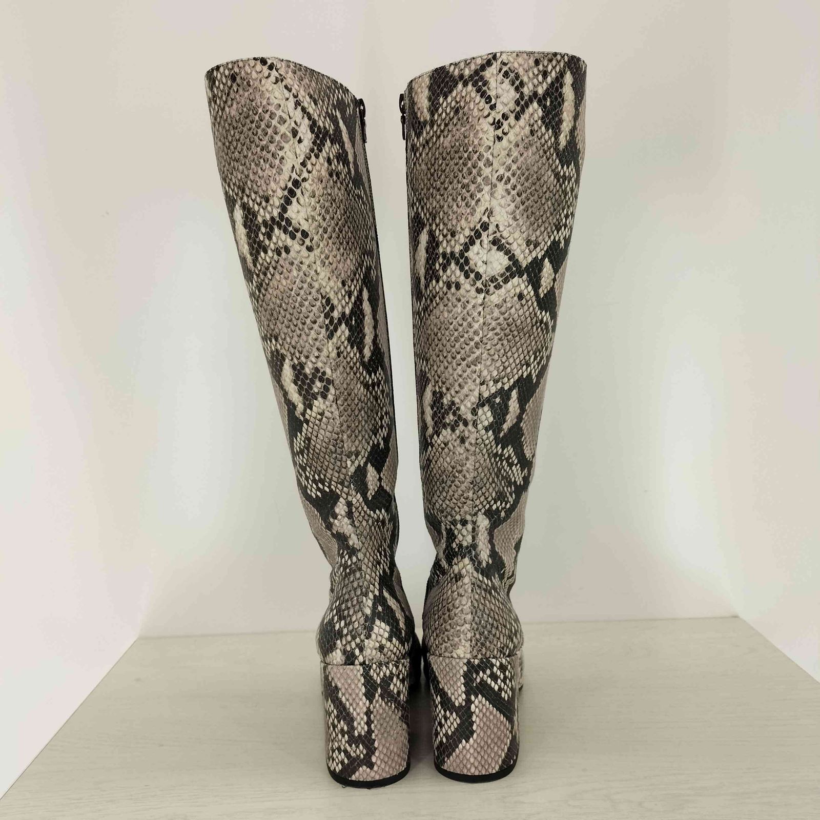 【関税込み】Dries Van Noten ロングブーツ ドリスヴァンノッテン DRIES VAN NOTEN パイソンロングレザー