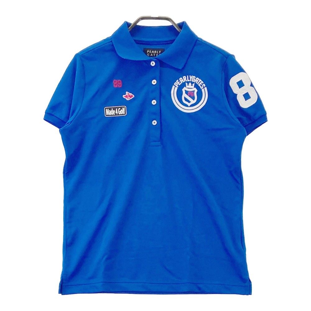 サイズ：0 PEARLY GATES パーリーゲイツ 半袖ポロシャツ ブルー系