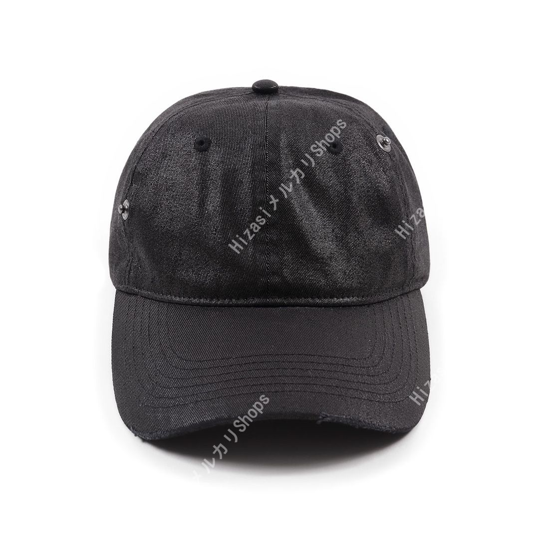 P.L.N. Black Oilskin Cap
