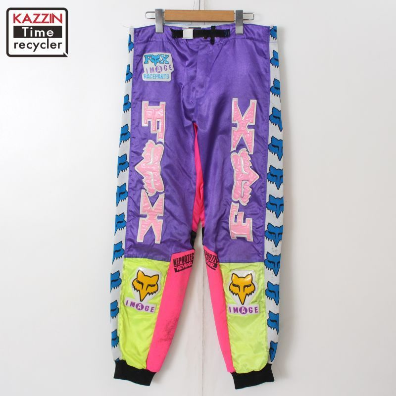 90s vintage FOX モトクロスパンツ レーシング パンツ メンズ S
