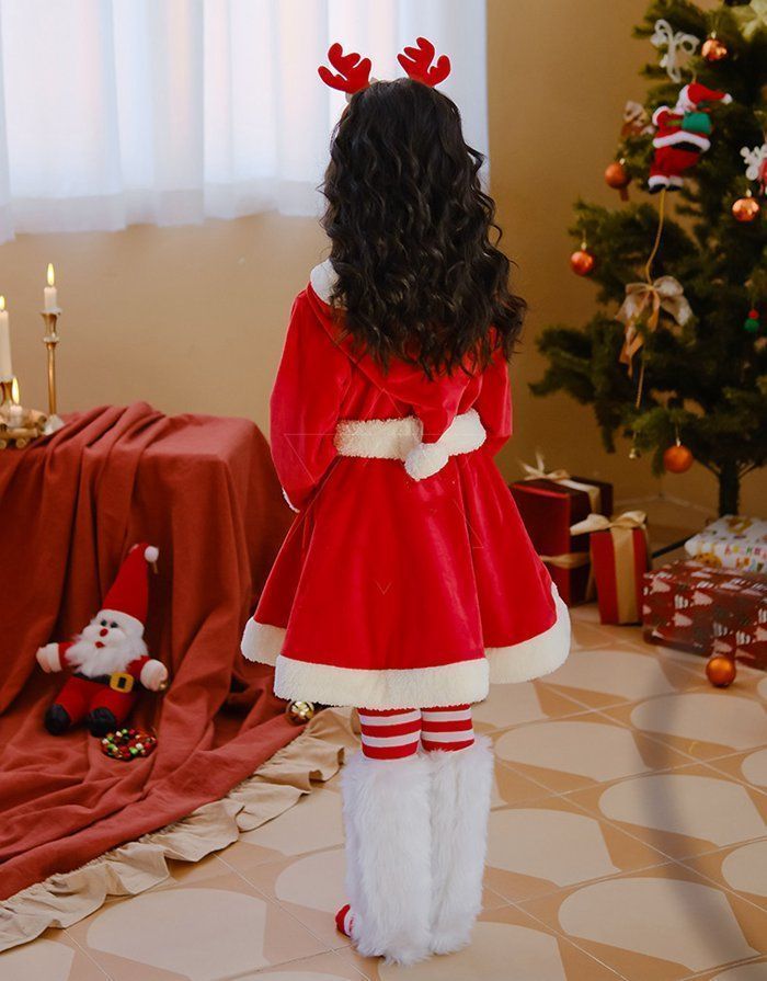 サンタ服 キッズ ワンピース サンタ コスプレ衣装 女の子 サンタ服 キッズ ワンピース サンタ コスプレ衣装 女の子