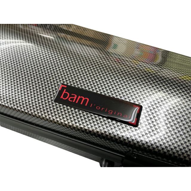 bam バイオリンケース ハイテック コンター シルバーカーボン 2002XLSC バム Hightech Contoured Silver Carbon