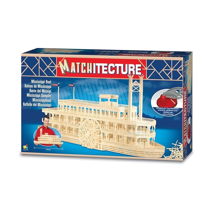 Matchitecture マッチテクチュア 木製模型6630 ミシシッピー外輪船
