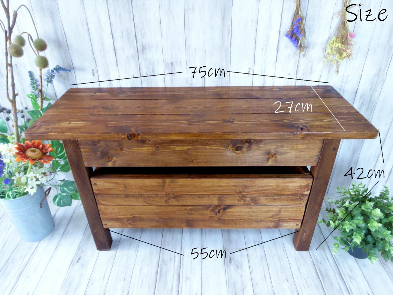 ショートベンチ 収納ボックス