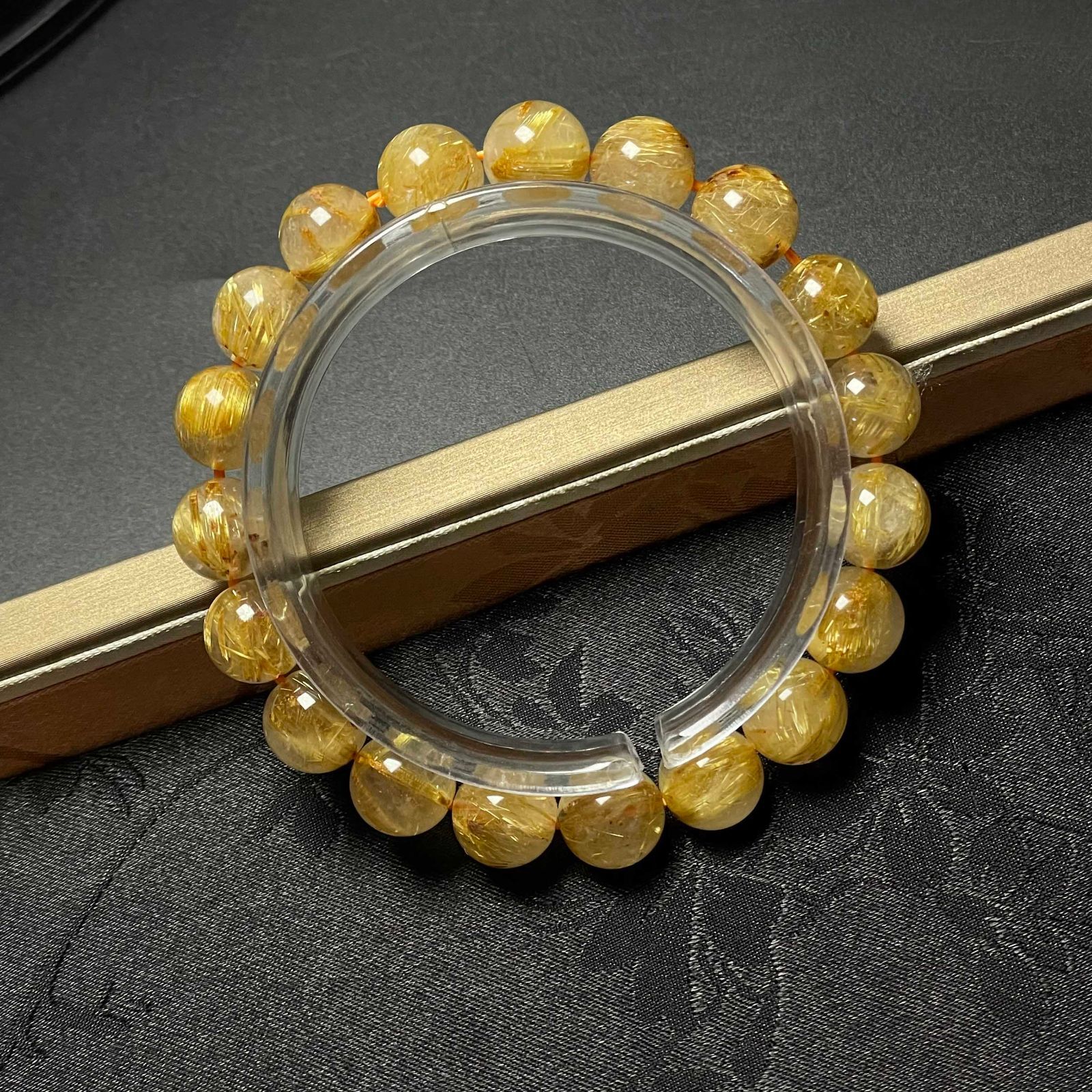 満針ルチルクォーツ ブレスレット