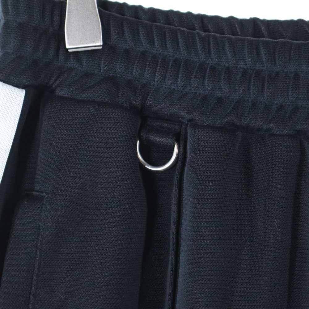 doublet ダブレット VINTAGE EFFECT TRACK PANTS ヴィンテージ エフェクト トラックパンツ ブラック ホワイト