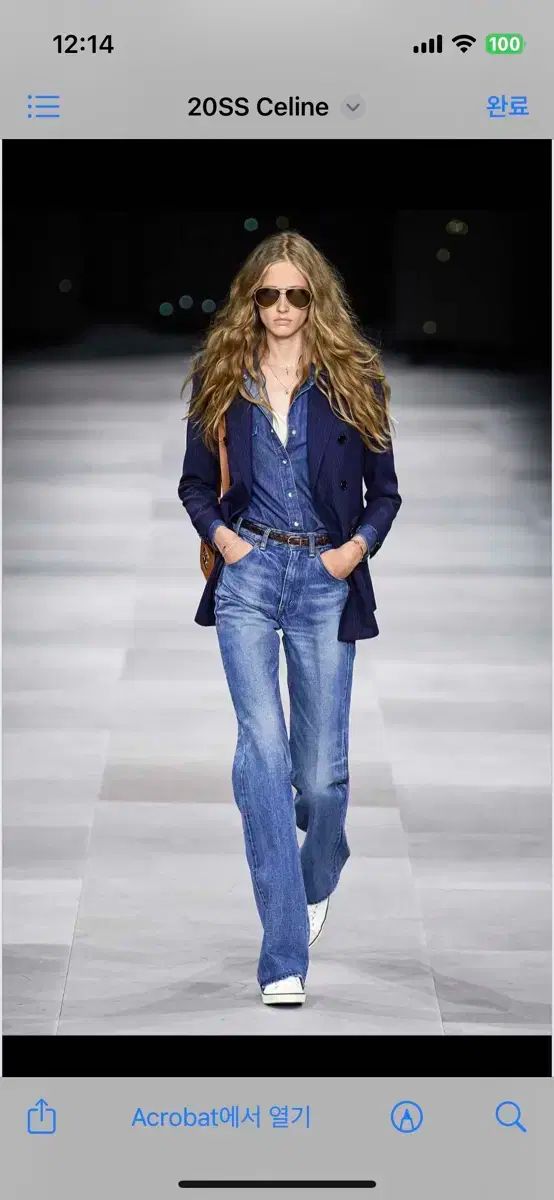 セリーヌ ジェーン フレアジーンズ ダークユニオンウォッシュ CELINE セリーヌ 22SS ダークユニオンウォッシュフレアサーフ