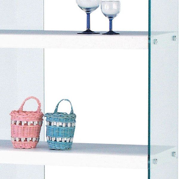 ディスプレイグラスシェルフ ワイド４段 W120×D31.5×H149cm No.625 ホワイト