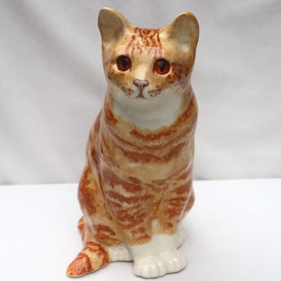 ウィンスタンレイ 置物 陶器 イギリス製 Winstanley Cat ウィン
