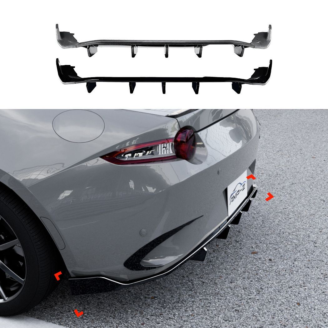 マツダ MX-5 Miata ND 2016 リアディフューザー リアスポイラー バンパーリップ 外装 カスタム カーボン調 |5.22