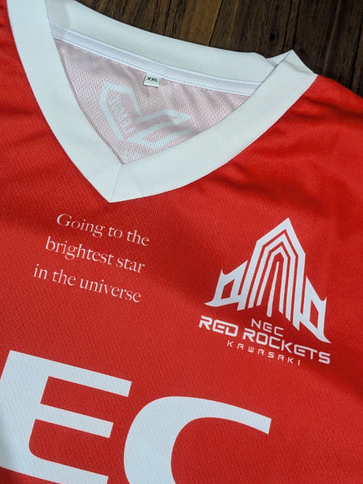 NECレッドロケッツ　大工園選手　サイン入りユニフォーム　サイズXL NECレッドロケッツ 大工園選手 サイン入りユニフォーム サイズXL