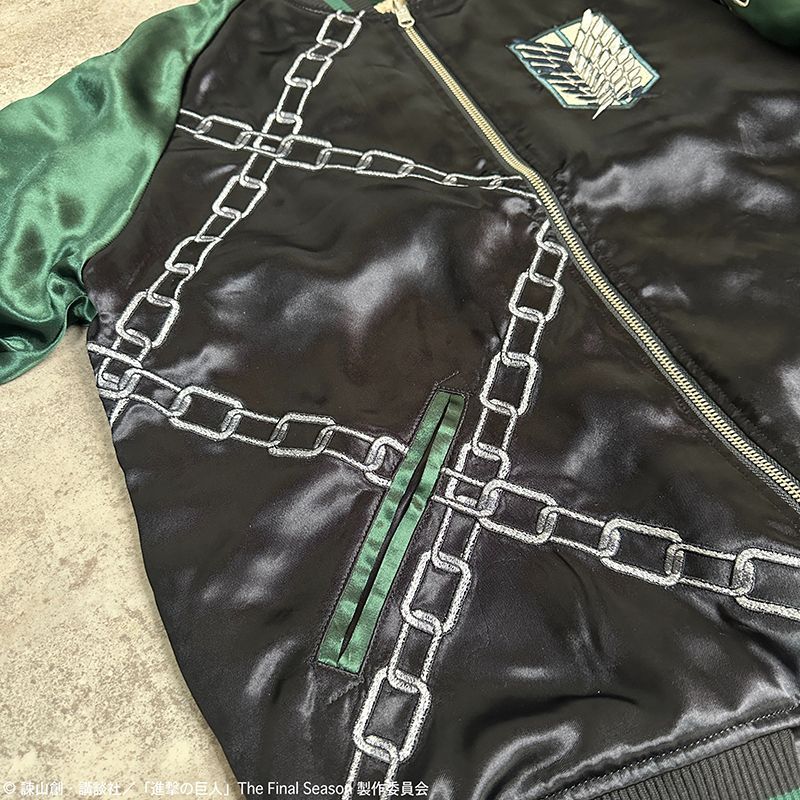 絡繰魂 からくりだましい × 進撃の巨人コラボ リヴァイ 柄 刺繍