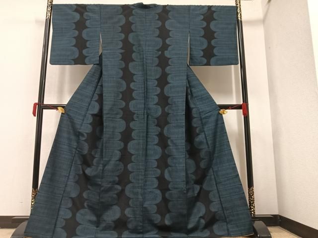 平和屋着物●上質な紬　変わり間道　正絹　逸品　AAAY6332ph 平和屋着物○上質な紬 変わり間道 正絹 逸品 AAAY6332ph