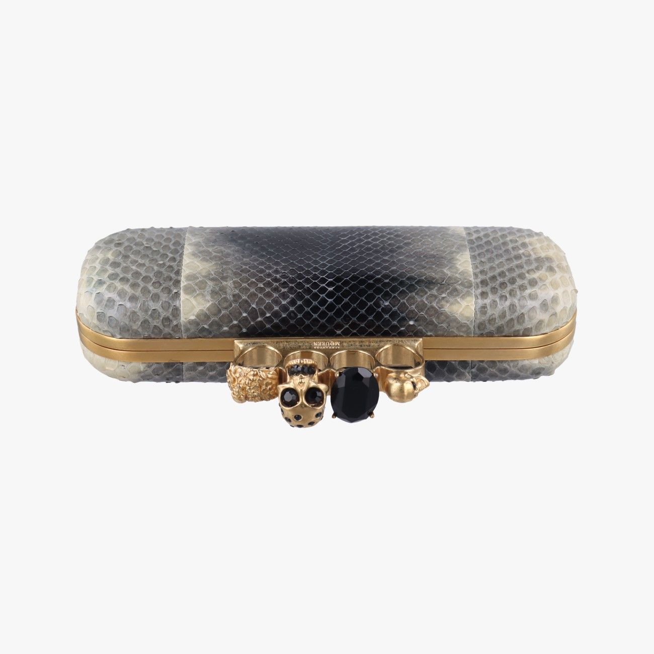 McQueenフォーリングマルチ ヘビ革229282