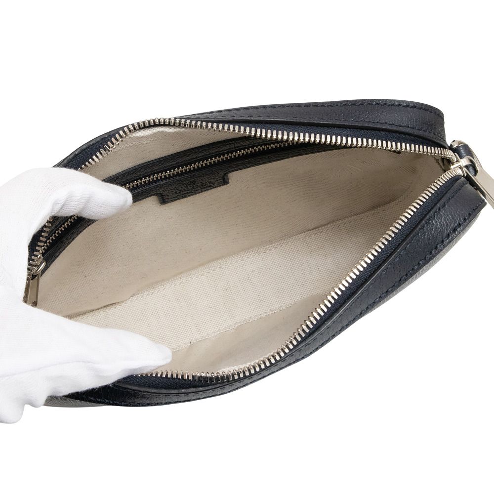GUCCI ショルダーバッグ GGスプリーム スモール クロスボディバッグ 紺 GUCCI （新品・未使用品）グッチ オフィディア スモール クロス