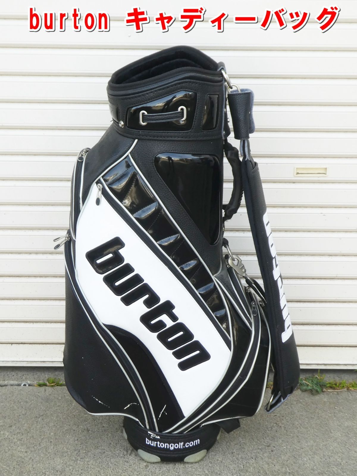 Q800【激安】バートン BURTON キャディバッグ ゴルフバッグ 中古 現状