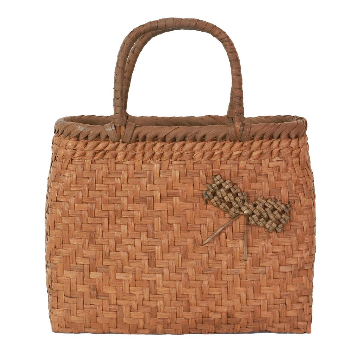 山葡萄 かごバッグ 1年保証付き 内布付き リボン 小 山ぶどう