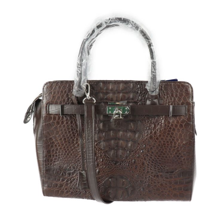 美品】RODANIA ロダニア クロコダイル レザー ハンドバッグ 3002L