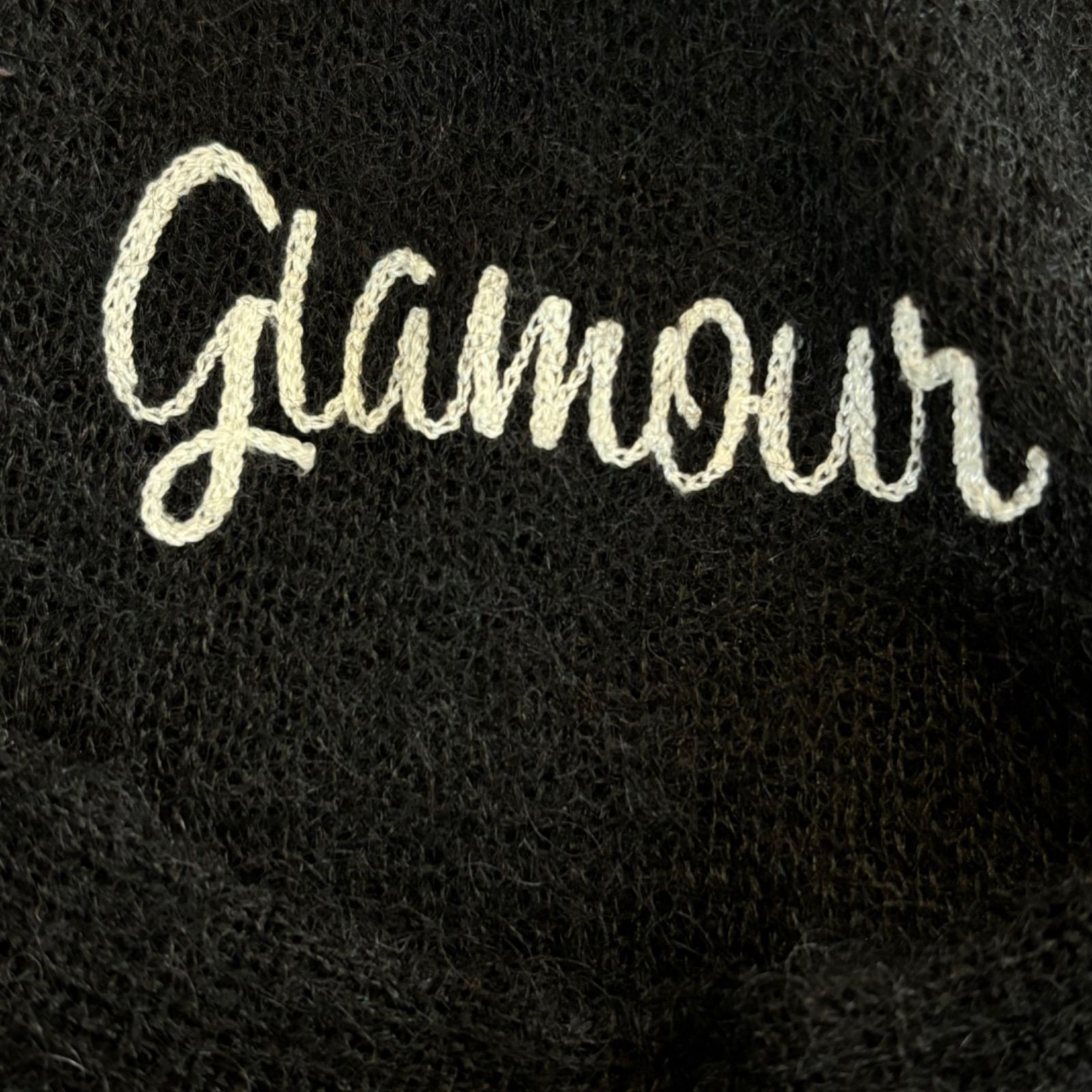 GDC Original Glamour Mohair mix Cardigan Black モヘア モヘヤ混 
