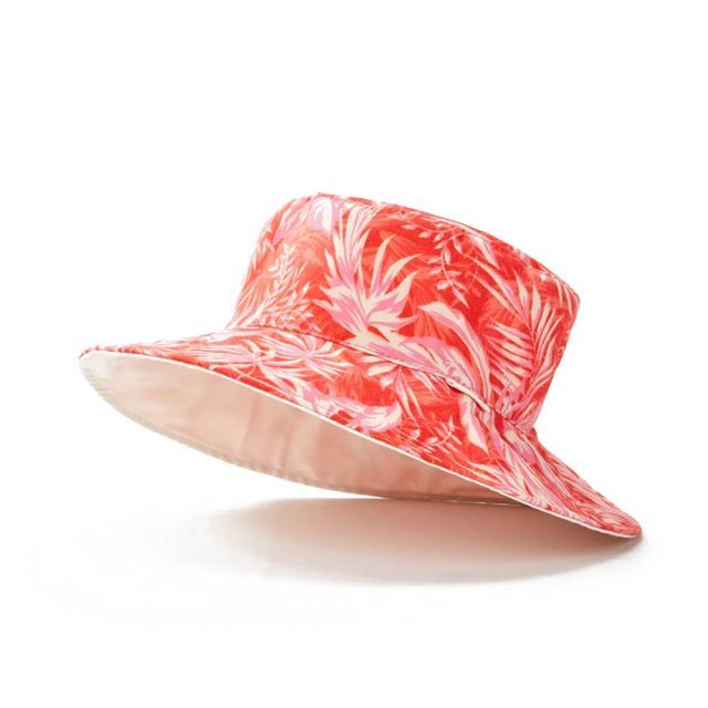 【RIPCURL/リップカール】JHABX1 SUN RAYS REVO バケットハット-GIRL RED  (792024) 女の子 ハット 夏 リバーシブル