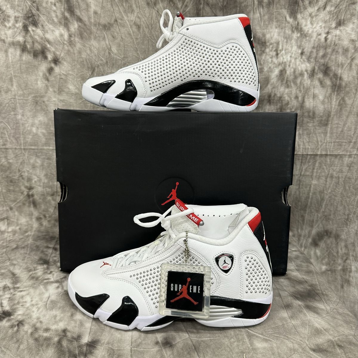 Supreme×NIKE Air Jordan 14 white 27cmコメント失礼致します - 靴