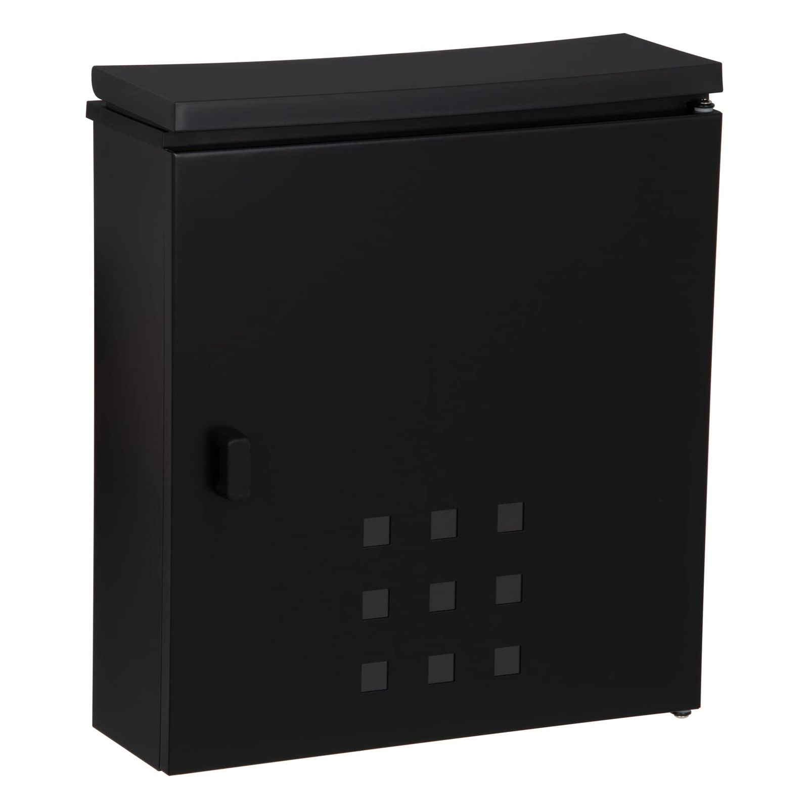 グリーンライフ GREEN LIFE ポスト 壁掛け メール便対応 角形2号封筒対応 スチール製 上入れ前出し 横開き マットブラックFH 220 MBK