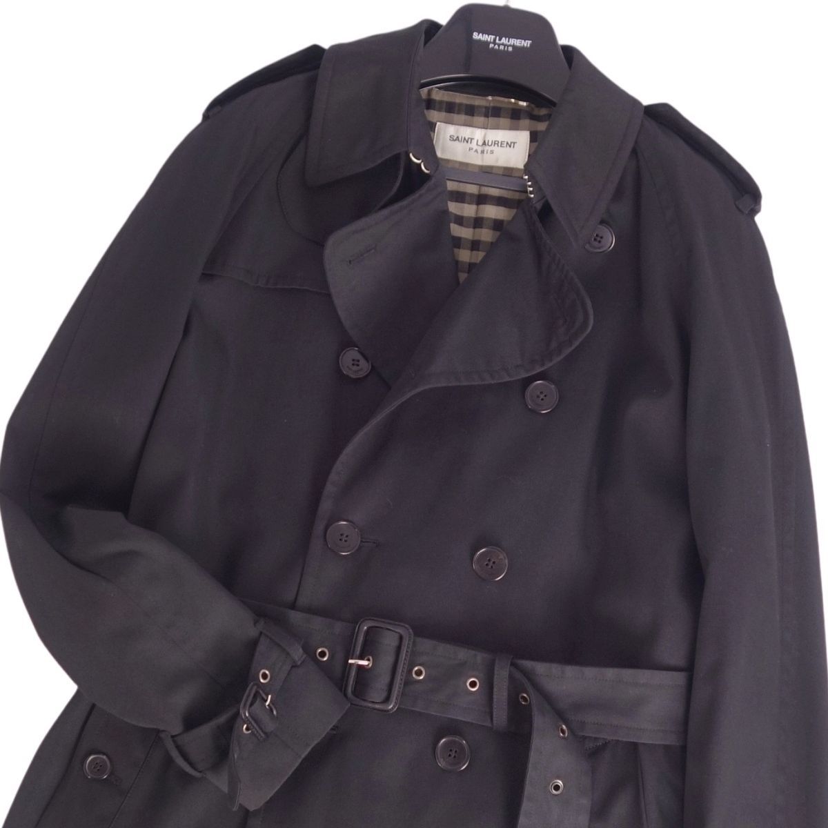美品 サンローラン パリ SAINT LAURENT PARIS コート トレン