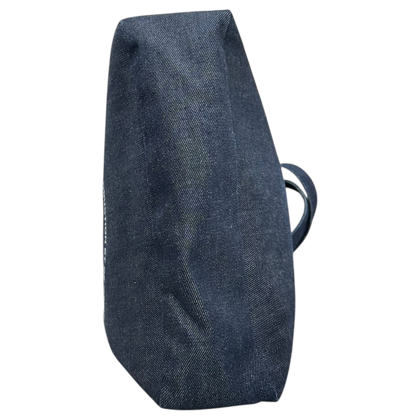 限定 A.P.C. ペイント デニム トートバッグ apc ロゴ アーペーセー A.P.C.(アーペーセー) Sword and Guitar Logo Print Denim Tote