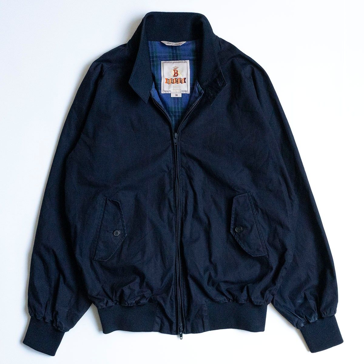 BEAMS PLUS別注 BARACUTA G9 スウィングトップ ハリントンジャケット クラシックフィット 38 ネイビー バラクータ 25051018
