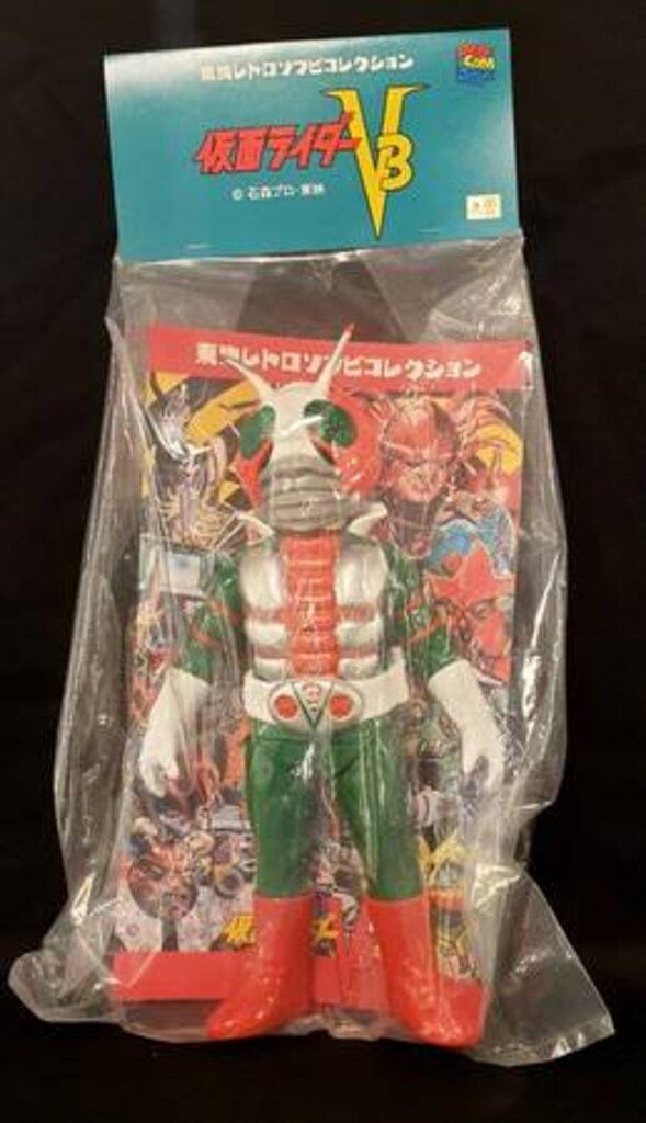 メディコムトイ　仮面ライダーV3 ソフビ　東映レトロコレクション　面取れソフビ メディコム・トイ 東映レトロソフビコレクション 仮面ライダーV3