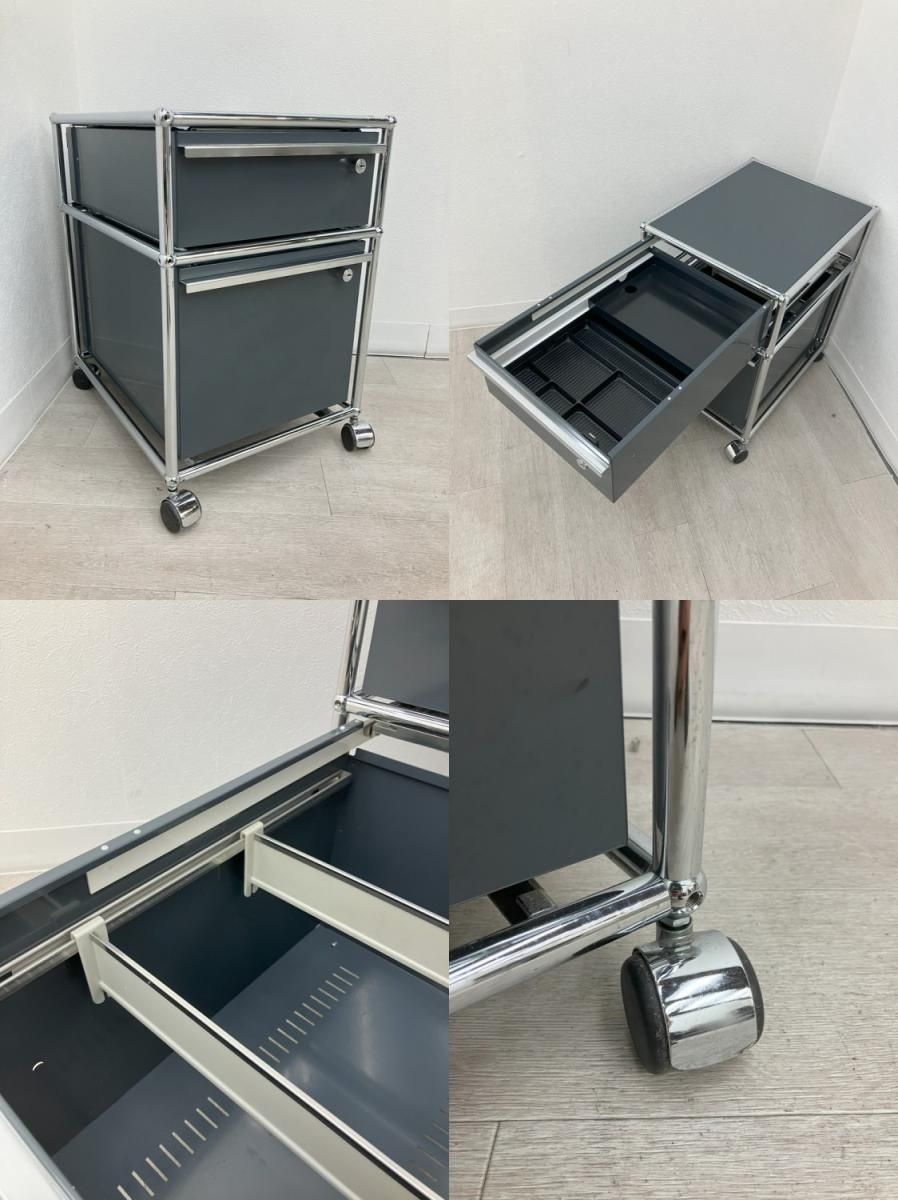 値下げ不可　usmハラー ロールボーイ　ブラック 中古品】USM ハラー ロールボーイシリーズ インワゴン ブラック