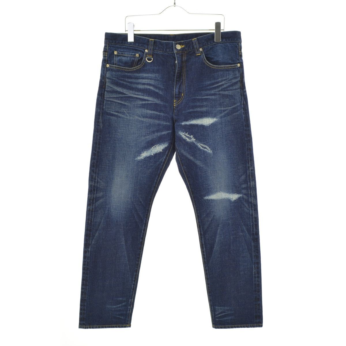 24AW ユニフォームエクスペリメント DAMAGED DENIM PANTS 24AW ユニフォームエクスペリメント DAMAGED DENIM PANTS